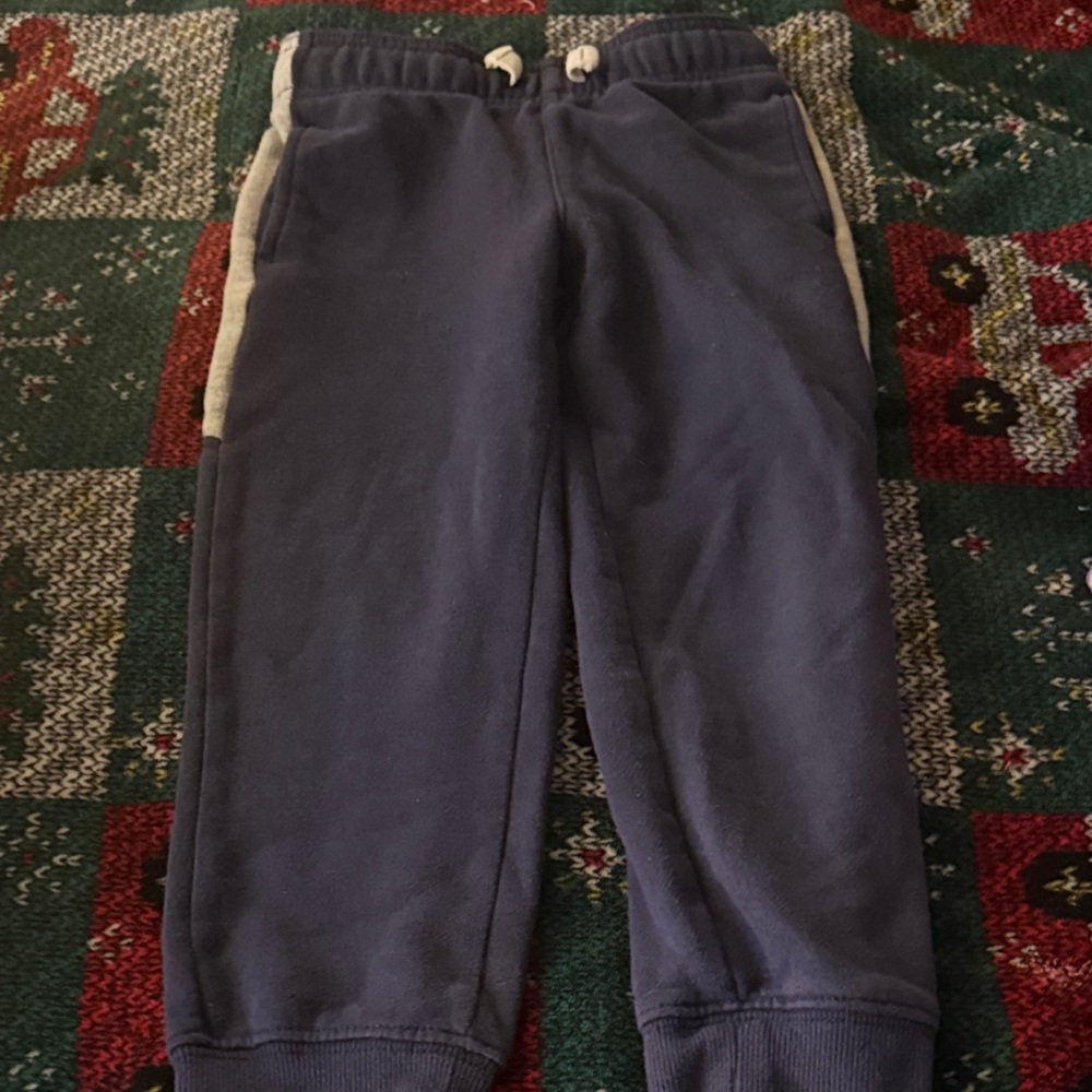 Carter's Dark Blue Kids Joggers with White Accents